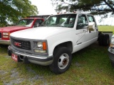 2000 GMC 3500 CAB & CHASSIS GAS, AUTO, CREWCAB S/N 1GDHC33F9YF476596 MI SHOWING 113928