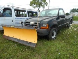 2001 FORD F250 PU GAS, AUTO, 4X4, W/PLOW S/N 1FTNF21251EA96611 MI SHOWING 110301