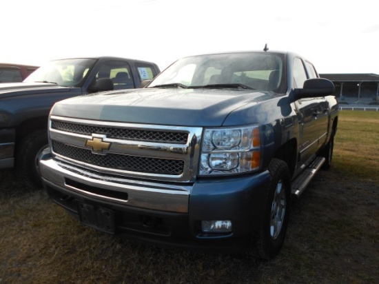 2011 CHEVY SILVERADO PU GAS, AUTO, 4X4, CREWCAB S/N 3GCPKSE39BG199216 MI SH