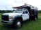 2010 FORD F450 STAKE BODY CONCRETE  CONT BODY  GAS, AUTO, READING BODY, TOPSIDE DBL STACKED TOOL BOX