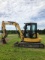 2013 CAT 305.5E CR CAB, HEAT, A/C, LEVELING BLD, THUMB, AUX HYD, 2 SPD S/N Y02798 HRS SHOWING 2312