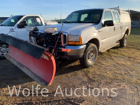 2001 Ford F-250 Pickup Truck, VIN # 1FTNW21F91EB81784