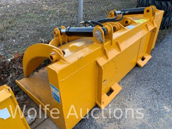 72" Severe Duty Grapple Bucket, SSL Attach