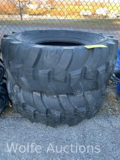 (2) 19.5L - 24 Turbo Backhoe Tires