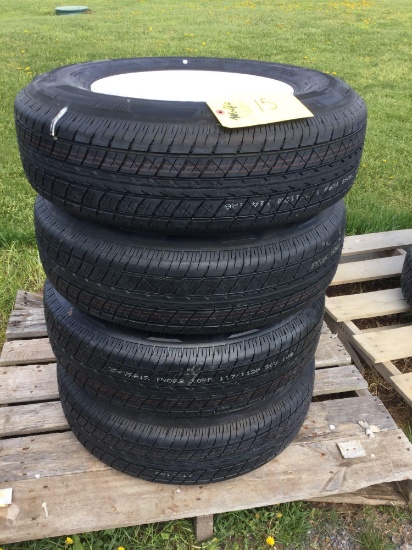 Set of 4 New Rainier St 225/75R 15