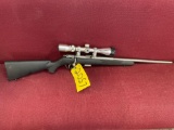 Savage 93R17, .17 Cal, HMR Only, Bolt Action, 2 Clips (1 Extended) Barska Scope