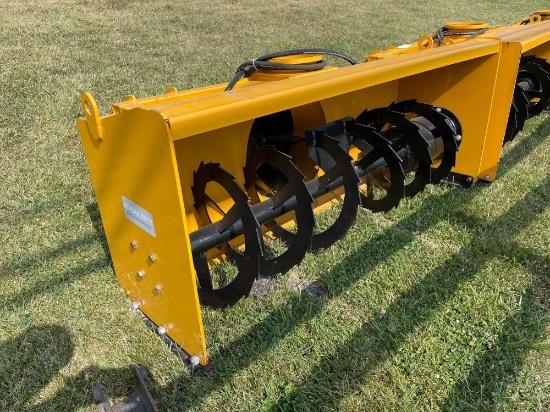 Snow Blower Skid Steer Attachment