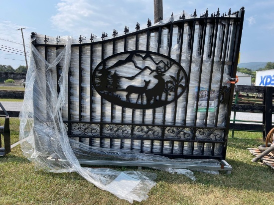 20' Bi-parting Wrought Iron Gates