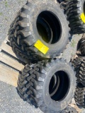 Set of 4 12-16.5 Skid Loader Tires