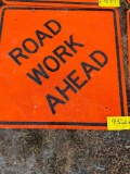 Road Work Ahead Sign