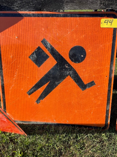 Flagger sign