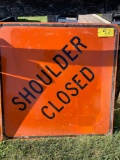 Shoulder Closed Sign