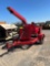 Wood chuck chipper (red), FOrd Gas Motor, Pintel Hitch, SN: No Plate, Hours: Guage not working