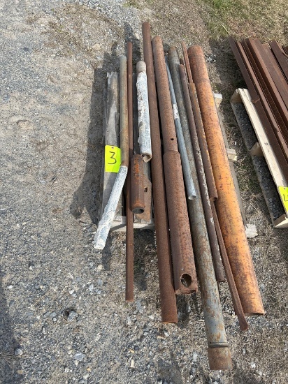 Pallet of Pipe & Round Stock Steel