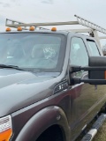 2015 Ford F350 Utility, Gas, Auto, 4x4, Crew Cab, Knapheide Body, Ladder Racks, Boss 8' P/A Plow,