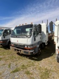 2004 Mitsubishi Fuso...FH-SP...Flatbed Stakebody Truck, DSL, 6 spd, Jump Cab, Under Body Boxes, 15'