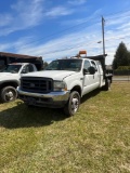 2004 Ford F450 Contractors Dump, Powerstroke DSL, Auto, GVWR - 15,000lbs, 4 door cab, Storage boxes,