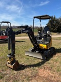 2017 John Deere 17G, O-rops, Leveling Blade, Plumbed, Coupler, GP Bucket, SN: 227087, Hours: 193