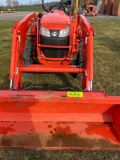 Kubota L3901, O-rops, DSL, Hystat, 4x4, LA525 Loader, Quick Att, GP Bucket, Rear Remote, 3pt, PTO,