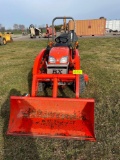 Kubota BX2360, O-rops, DSL, Hystat, 4x4, LA243 Loader, GP Bucket, Belly Mower, 3pt, PTO, SN: 57793,