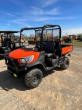 Kubota RTV X900, O-rops, DSL, 4x4, Manual Dump Bed, SN: 48266, Hours: 506