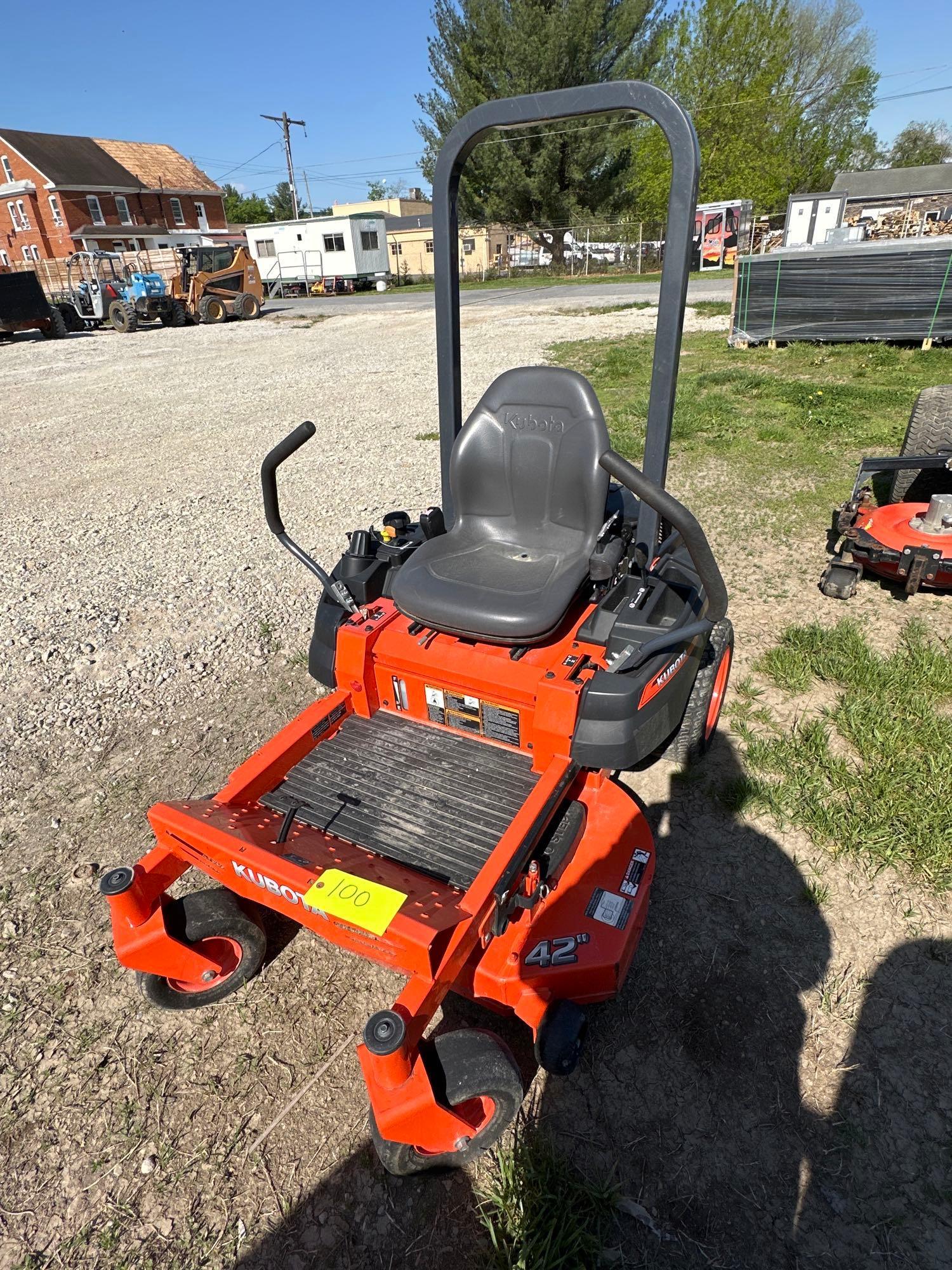 Kubota Z122R Zero Turn Mower Rops 42
