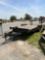2008 Holmes Utility Trailer, 2 5/16 ball, White oak boards, GVWR 9900 lbs, Tandem Axle, Ramp, VIN: