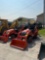 Kubota BX23S Tractor, BT603 Backhoe, Manual Thumb, Rear Tooth Bucket, LA340 front loader, GP Bucket,