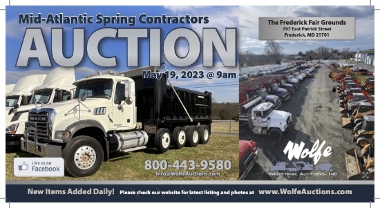 Mid Atlantic Spring Contractors Auction