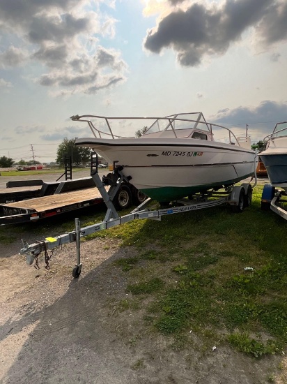 1994 Aquatron Boat (w/ TITLE) *ENGINE ISSUES, Merc Cruiser motor, On Sea Lion Trailer (**NO TITLE),