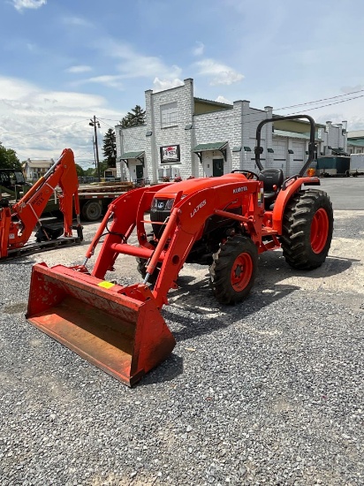 Kubota L4701, O-rops, DSL, 4x4, LA765 Loader, Quick Att, GP Bucket, 3 PT, PTO, SN: 59139, Hours: 484