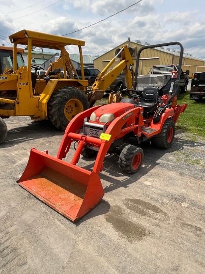 Kubota...BX25, O-rops, Dsl, 4x4, Loader, GP bucket, backhoe attach, 3 pt, PTO, S/N 50448, hrs: n/a