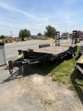 2008 Holmes Utility Trailer, 2 5/16 ball, White oak boards, GVWR 9900 lbs, Tandem Axle, Ramp, VIN: