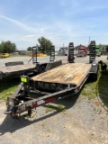2015 Felling Utility Trailer, Tandem Axle, Pintle Hitch, GVWR 9980 lbs, Ramps, VIN: