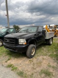 2002 Ford F340 , Diesel, 4x4, Flatbved w/ Side Boxes, VIN: 1FMSU43F22EB24910,... Miles- 192922