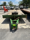 1999 Echo T/A Equipment Trailer, 18 ft deck, 5 ft beavertail, pintle hitch, ramps, 2 spare tires,