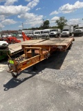 2014 Hudson T/A Equipment...trailer, 20 ft deck, 5 ft beavertail, air brakes, storage box, ramps,