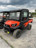 2021 Kubota Sidekick RTV XG850, Cab, Heat, Gas, 4x4, Manual Dump, S/N 25040, hrs: 232