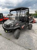 2018 Kubota Sidekick RTV XG850, O-rops, Canopy, Half windshield, Gas 850, 4x4, Manual Dump, Half
