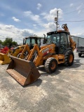 2014 Case 590 Super N, Cab, Heat, AC, 4x4, Ext hoe, 4&1 Bucket, SN: 724268, Hours: 983