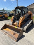 2011 Case TV380, Cab, No Door, Heat, A/C, Aux Hyd, Quick Attach, 18 in Tracks, 84 in GP Bucket, S/N