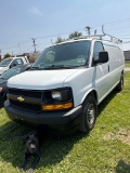 2017 Chevy Express Van, 4.8L Gas, Automatic, Cab access cargo door, Ladder rack, Interior shelves &