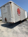 Fruehauf Box Storage Trailer, **CONTENTS STAY WITH TRAILER**, Missing Tires, No Plate **NO TITLE*