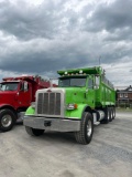 2016 Peterbilt Tri Axle Dump, Paccar motor, 18 speed, DEF, Single Lift Axle, Air Brakes, Air Ride