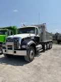 2012 Mack Granite GU713 Quad Axle Dump, Mack Motor, Allison Automatic, GVWR 64,000 lbs, Air Brakes,