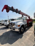 2015 Ford F750 Crane Truck, Unic Crane- Model...URV504-A2L,... 84 ft Reach, 10,000 lb capacity,