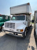 1998 INTL 4700 Box Truck, T444E motor, Automatic,, Morgan Box, Curbside door, Rear liftgate, GVWR