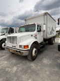 199 INTL Box Truck, DT466E, Auto, 16 ft Box, Lift Gate, Rear roll up door, Curb Side Door, VIN: