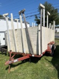 Cart with wooden sides, VIN: No Plate, *No Title*