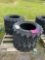 Set of 4 - 12-16.5 Skid Loader Tires